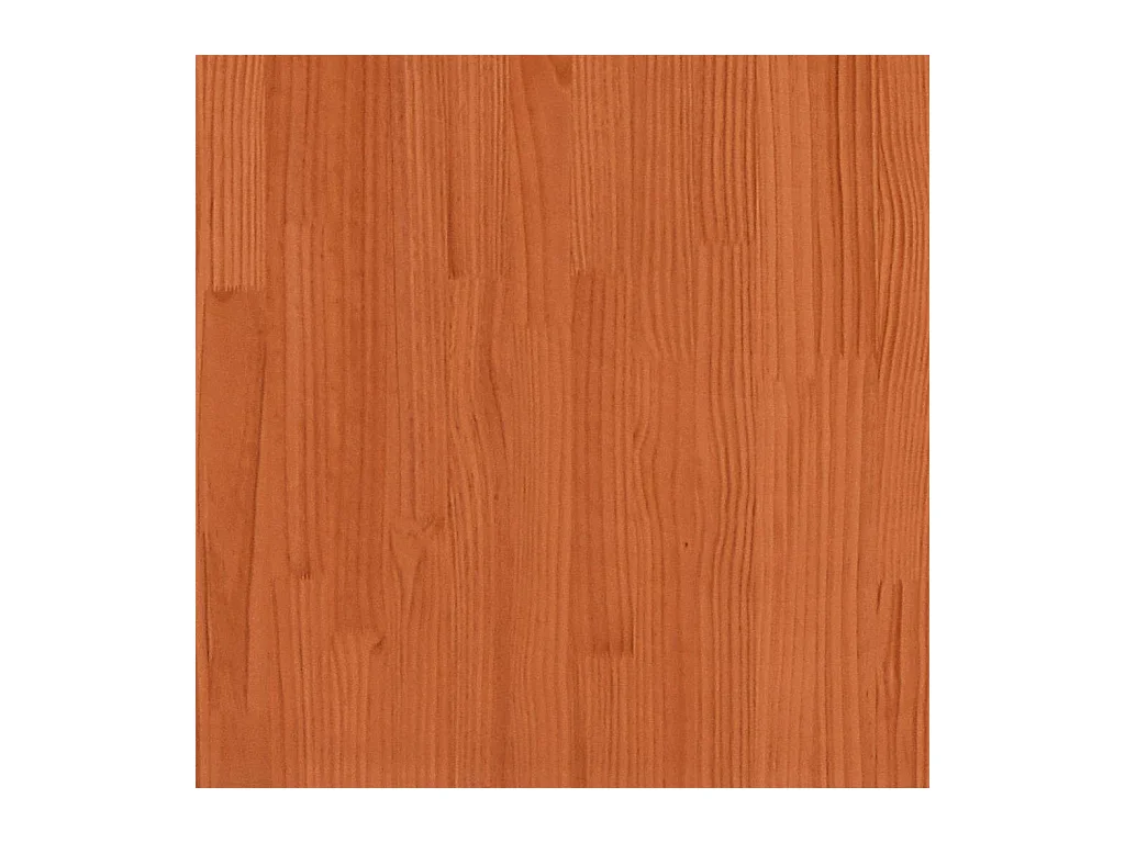 Letto per adulti | Letto singolo | Giroletto con Testiera Marrone Cera 120x200 cm Massello Pino