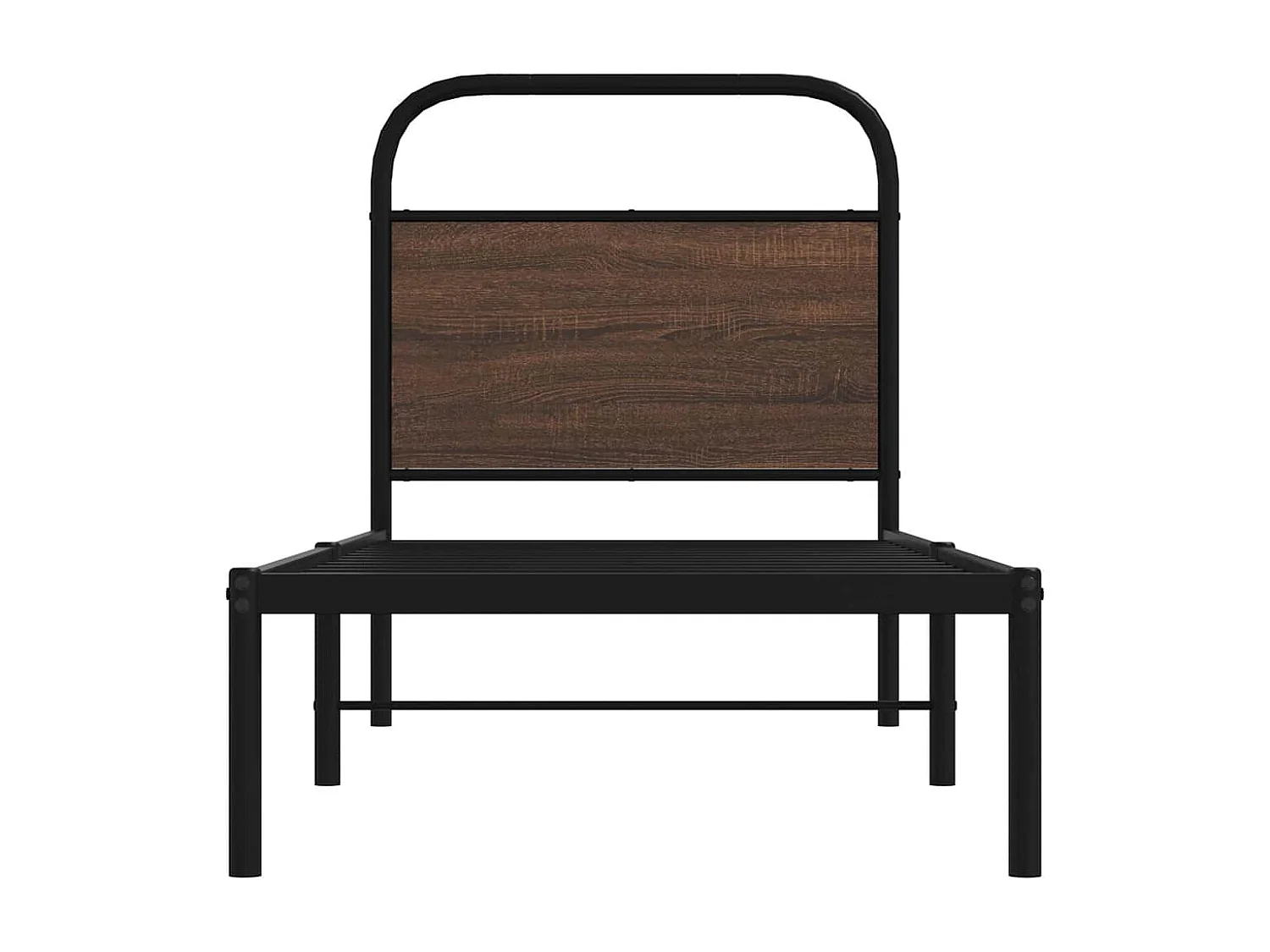 Lit simple | Lit adulte, enfant | Cadre de lit 75x190cm chêne marron bois ingénierie