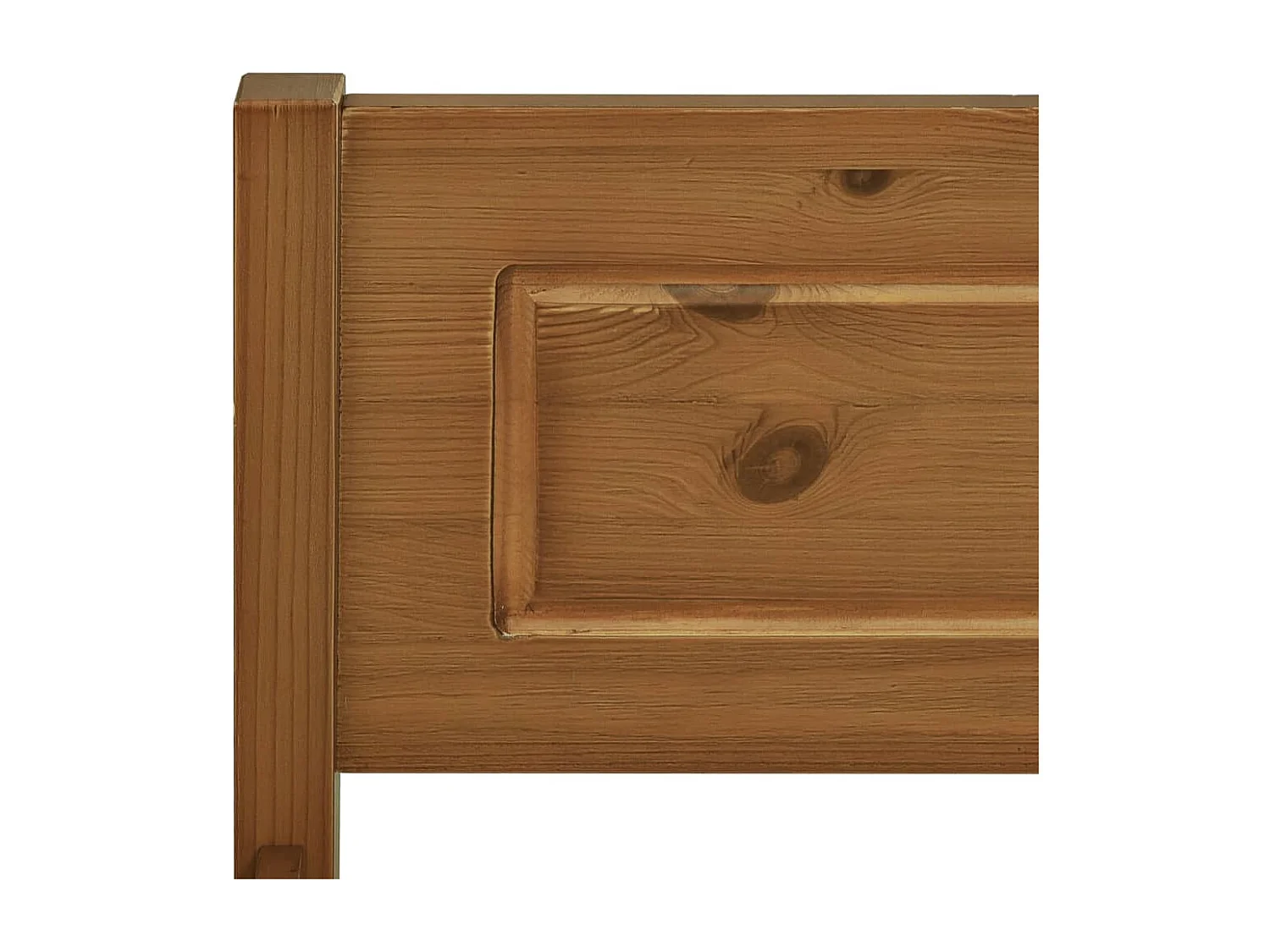 Lit simple | Lit adulte, enfant | Cadre de lit pin massif marron miel 100x200 cm