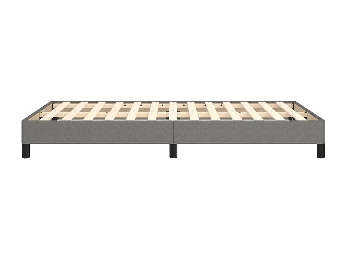 Lit simple | Lit adulte, enfant | Cadre de lit gris foncé 120x200 cm tissu