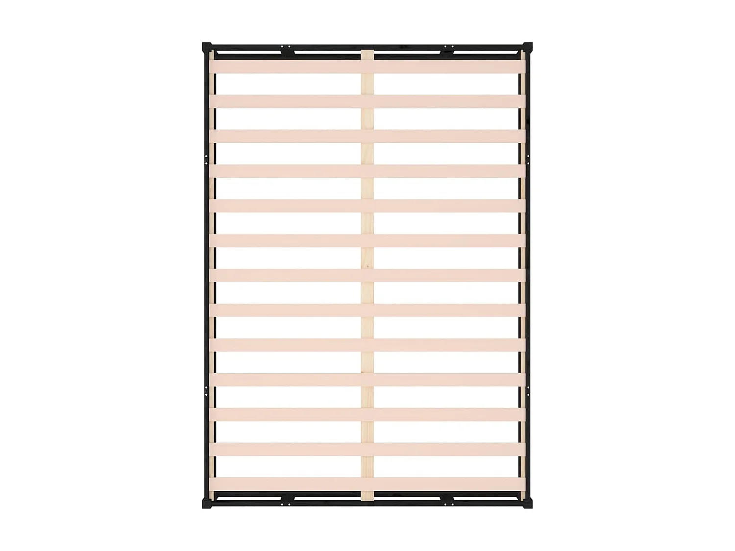 Lit simple | Lit adulte, enfant | Cadre de lit noir 120x200 cm bois massif