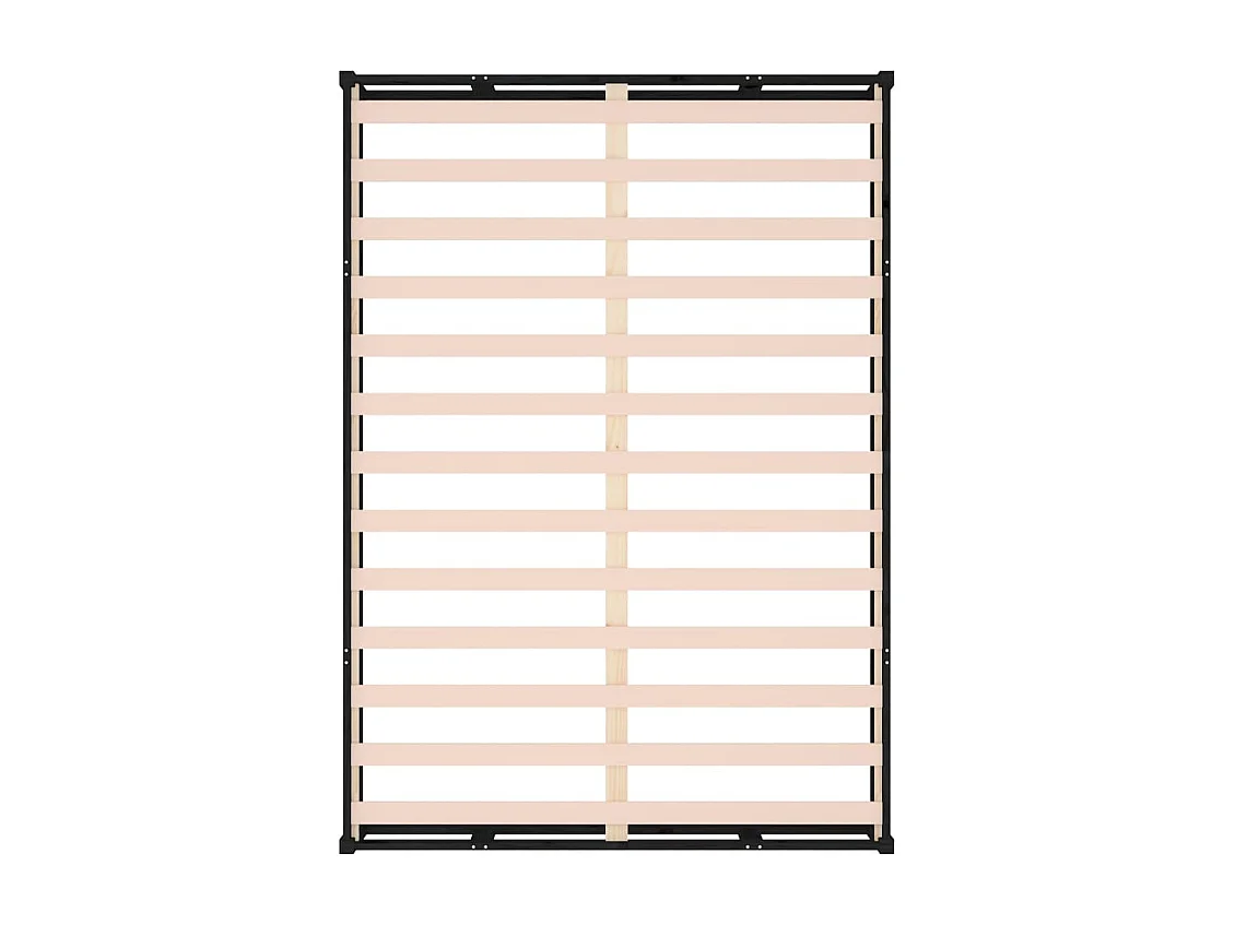 Lit simple | Lit adulte, enfant | Cadre de lit noir 120x200 cm bois massif