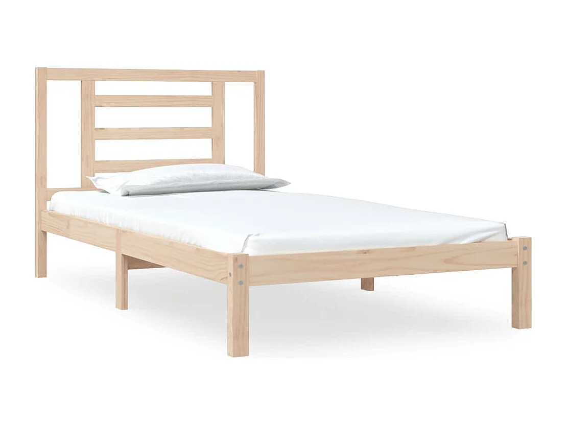 Lit simple | Lit adulte, enfant | Cadre de lit 90x200 cm bois de pin massif