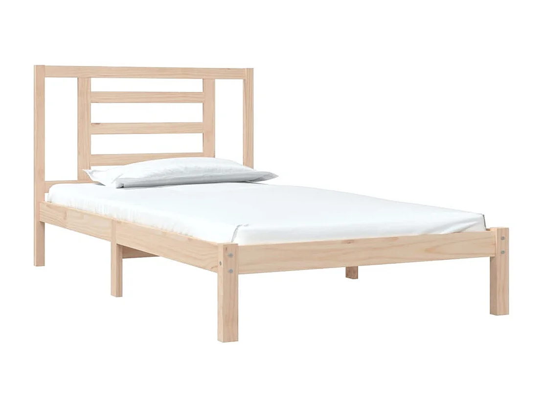 Lit simple | Lit adulte, enfant | Cadre de lit 90x200 cm bois de pin massif