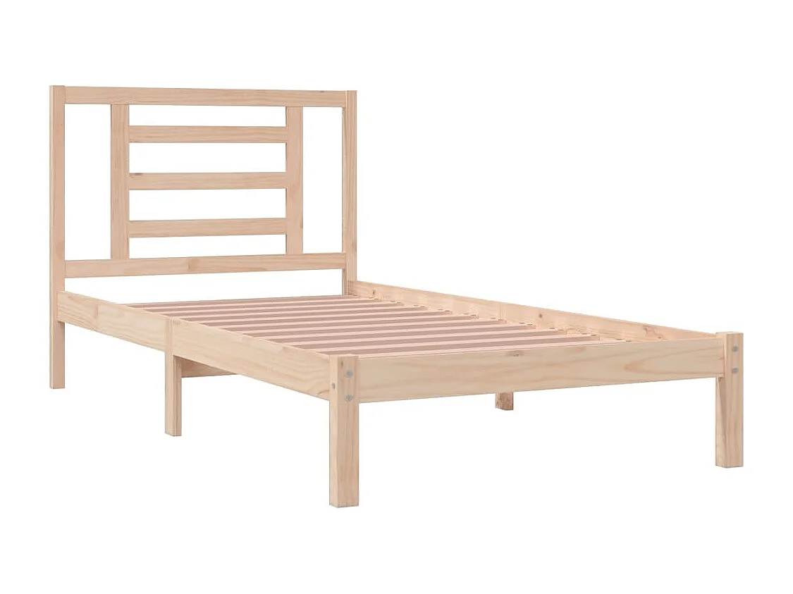 Lit simple | Lit adulte, enfant | Cadre de lit 90x200 cm bois de pin massif
