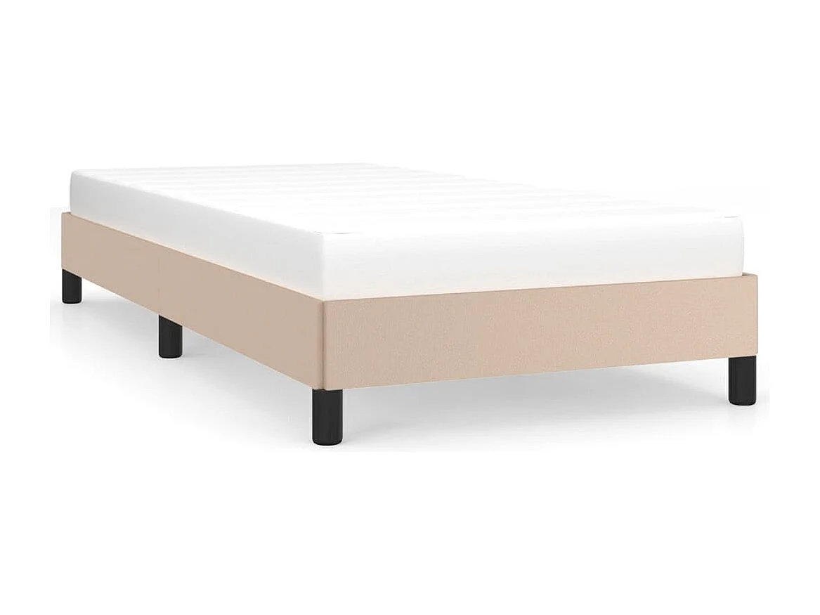 Lit simple | Lit adulte, enfant | Cadre de lit cappuccino 80x200 cm similicuir
