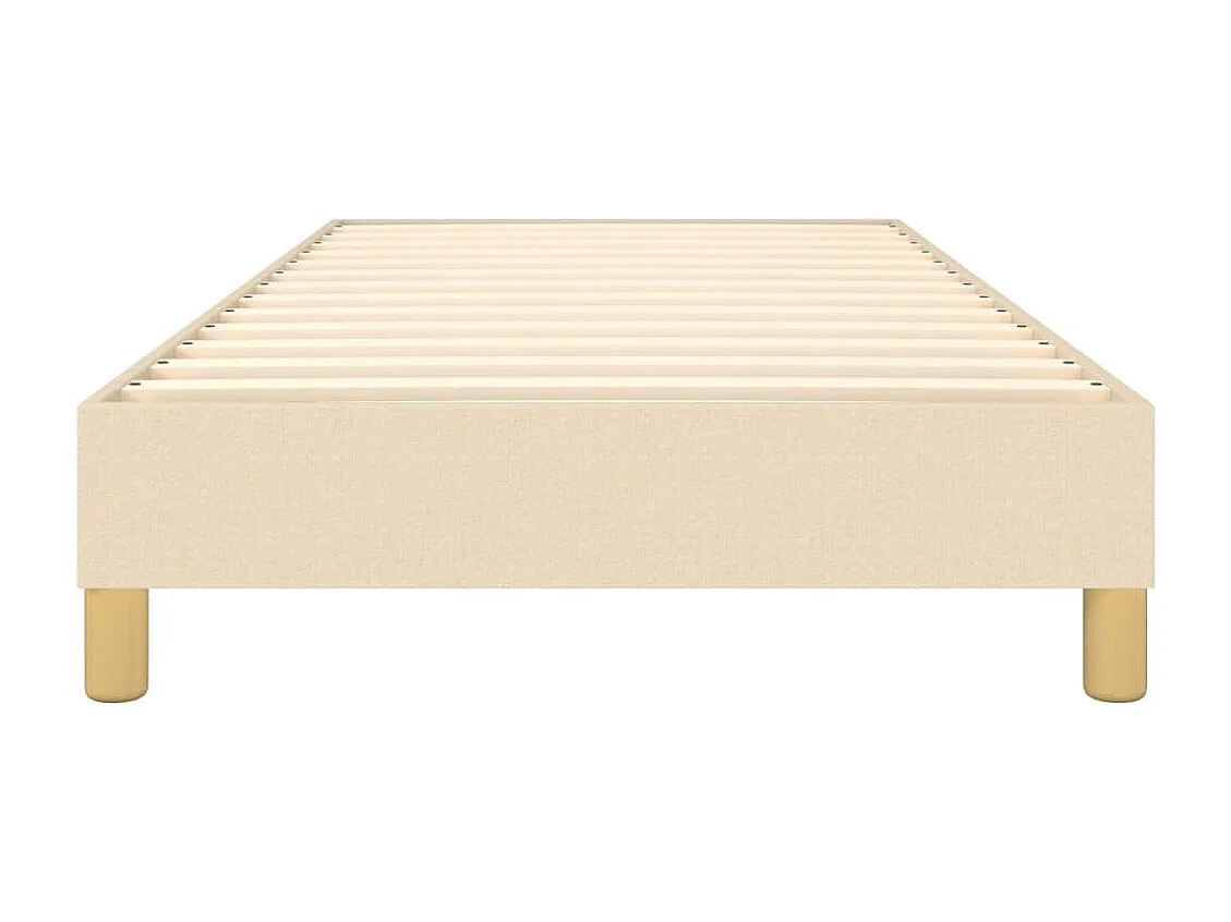 Lit simple | Lit adulte, enfant | Cadre de lit crème 90x200 cm tissu