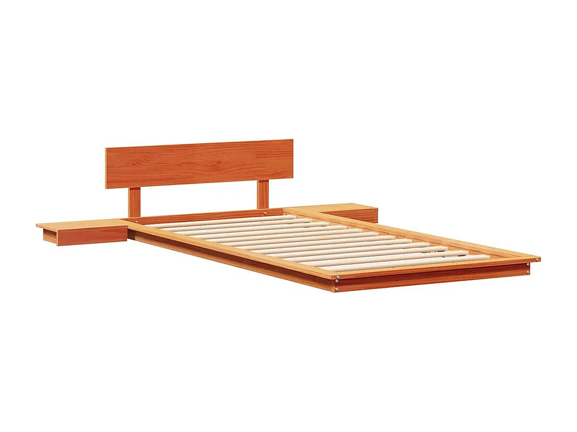 Lit simple | Lit adulte, enfant | Cadre de lit Marron 90x200 cm bois