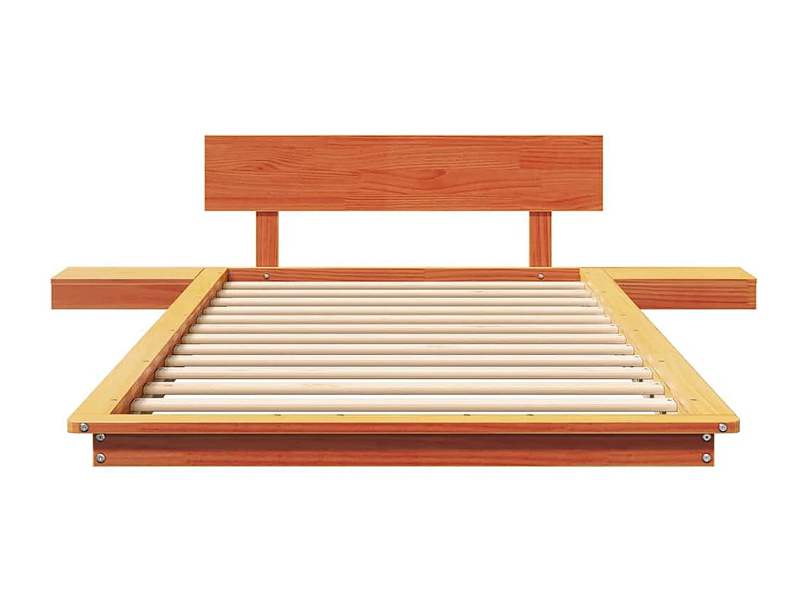 Lit simple | Lit adulte, enfant | Cadre de lit Marron 90x200 cm bois