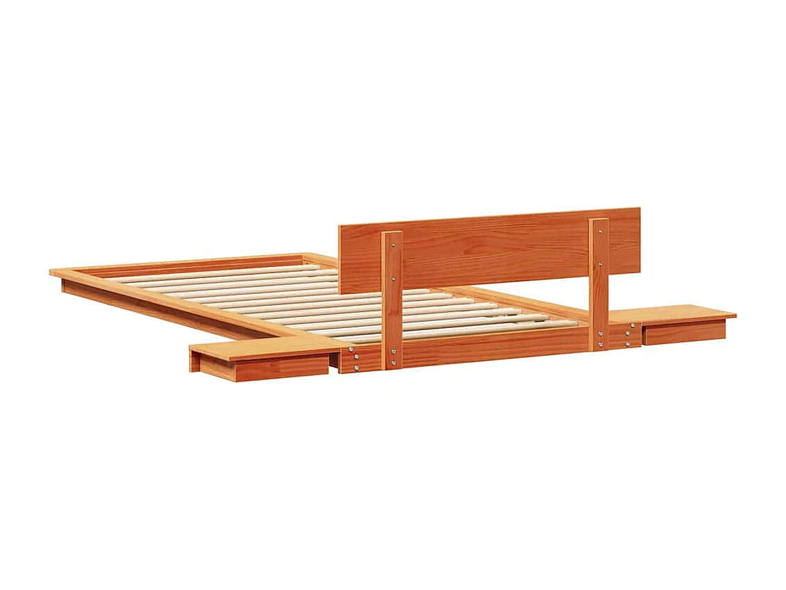 Lit simple | Lit adulte, enfant | Cadre de lit Marron 90x200 cm bois