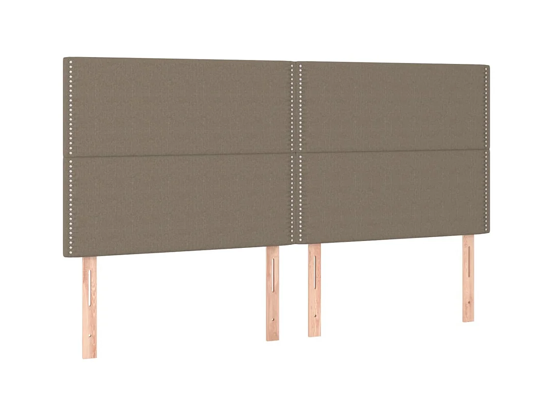 Lit double | Lit adulte | Cadre de lit taupe 180x200 cm tissu