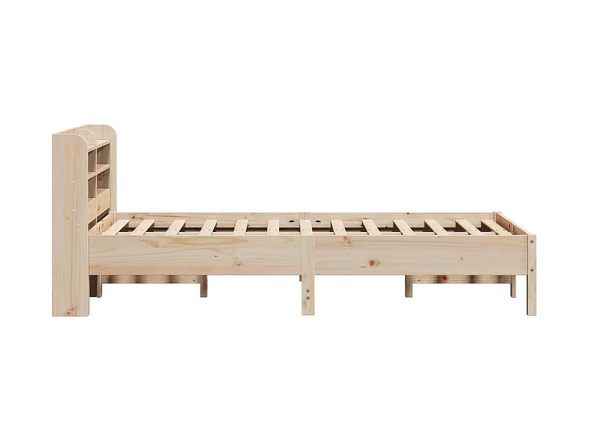 Letto per adulti | Letto singolo | Giroletto senza Materasso 100x200 cm in Legno Massello di Pino