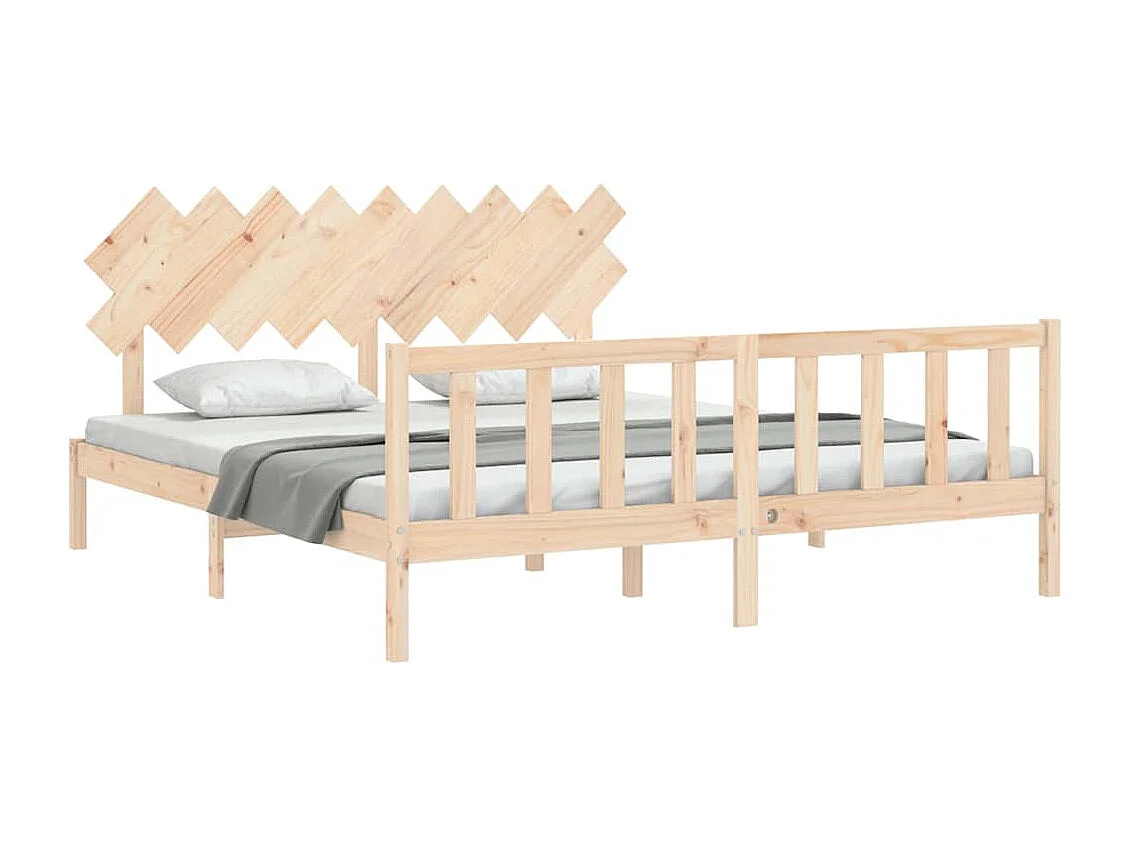 Lit double | Lit adulte | Cadre de lit bois massif de pin 180x200 cm