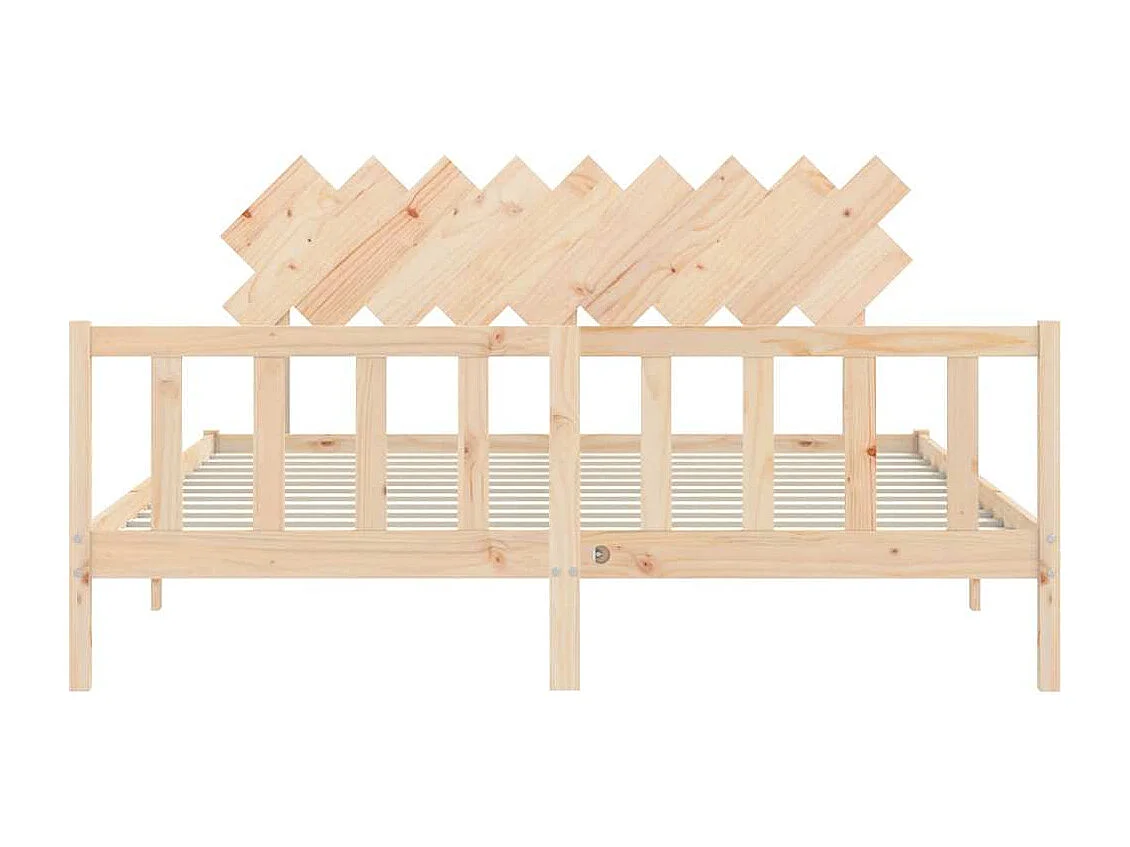 Lit double | Lit adulte | Cadre de lit bois massif de pin 180x200 cm