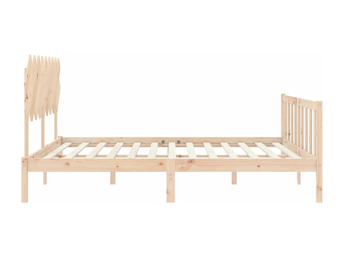 Lit double | Lit adulte | Cadre de lit bois massif de pin 180x200 cm