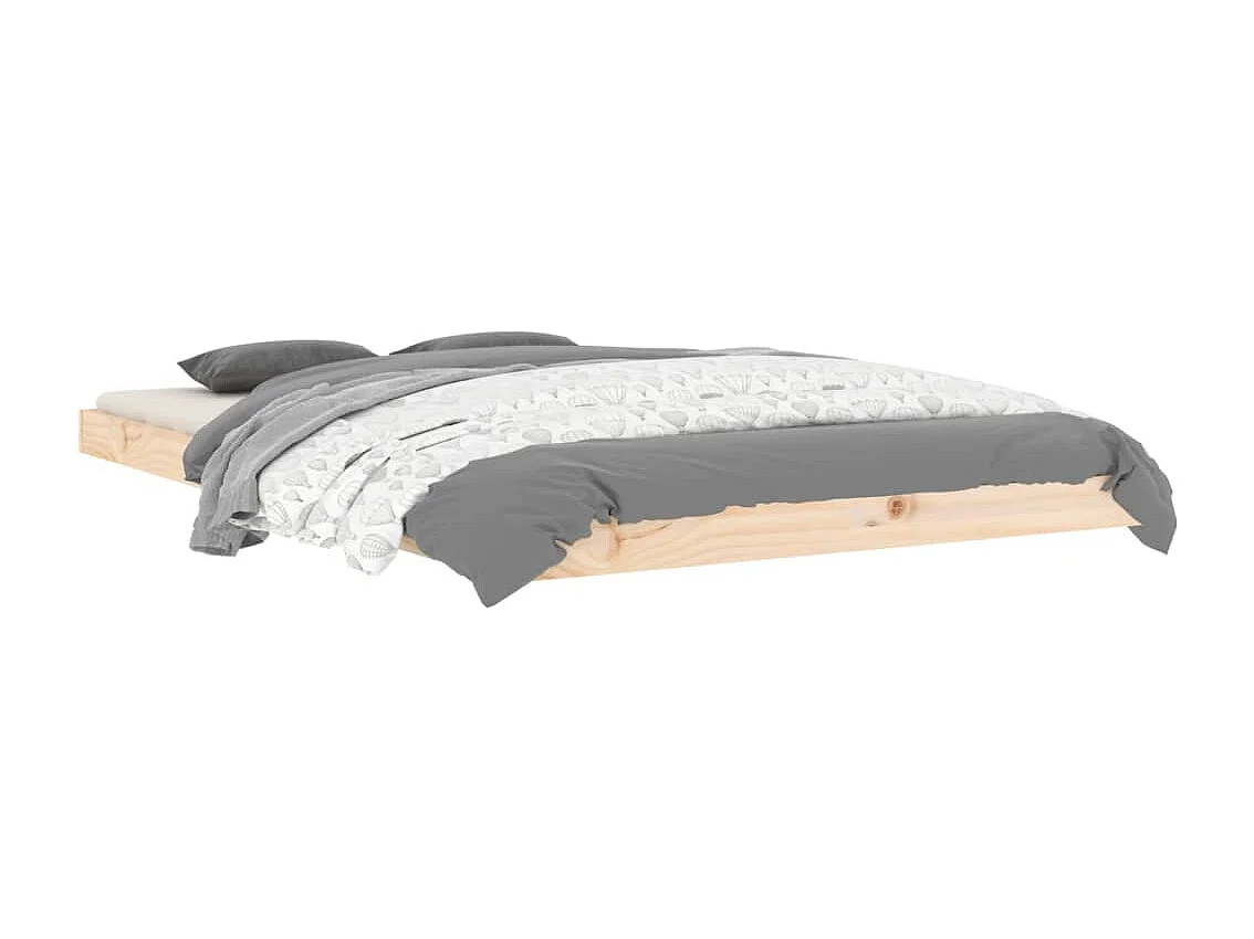 Lit simple | Lit adulte, enfant | Cadre de lit 120x190 cm bois de pin massif
