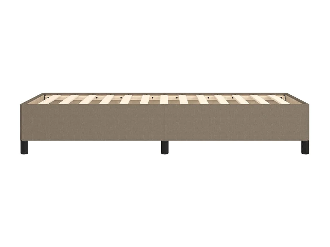 Lit simple | Lit adulte, enfant | Cadre de lit taupe 100x200 cm tissu