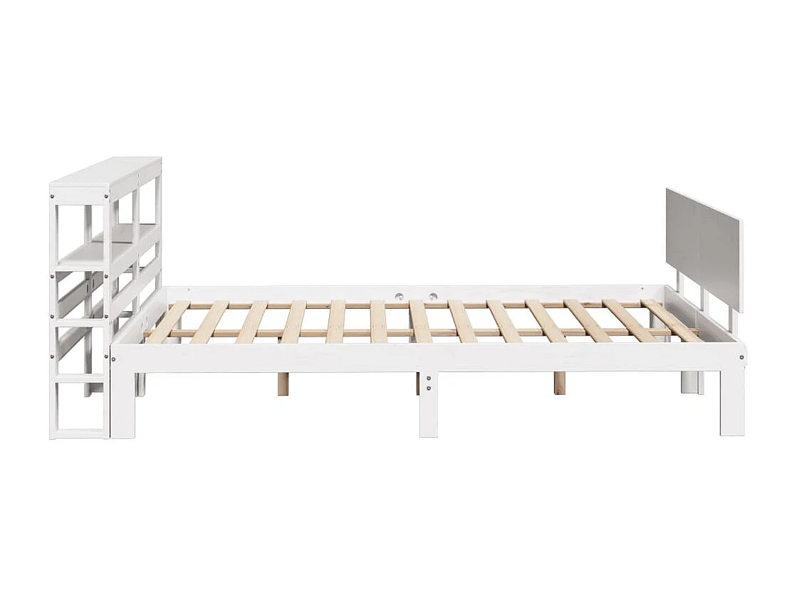 Letto per adulti | Letto matrimoniale | Giroletto con Testiera senza Materasso Bianco 140x190 cm