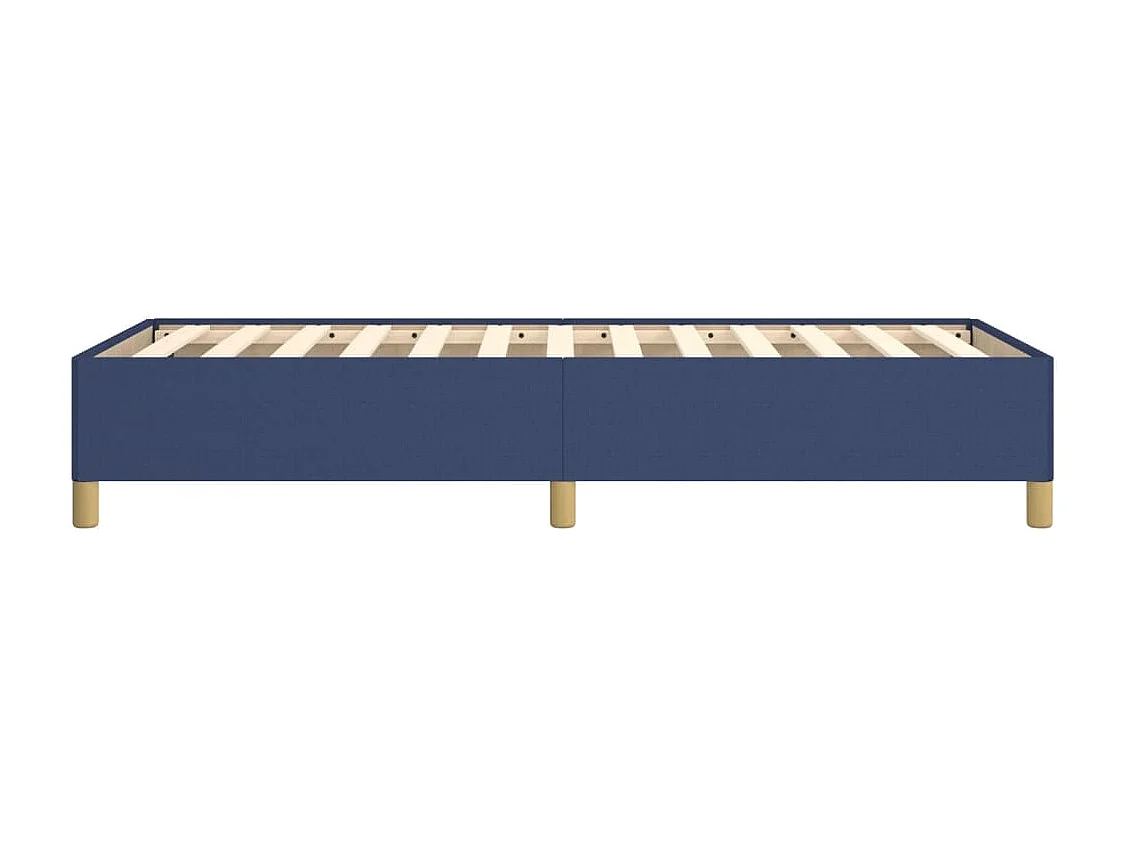 Lit simple | Lit adulte, enfant | Cadre de lit bleu 90x190 cm tissu