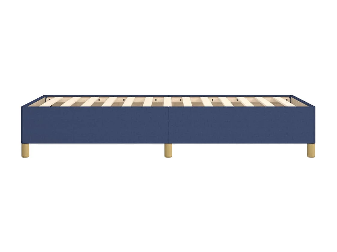 Lit simple | Lit adulte, enfant | Cadre de lit bleu 90x190 cm tissu