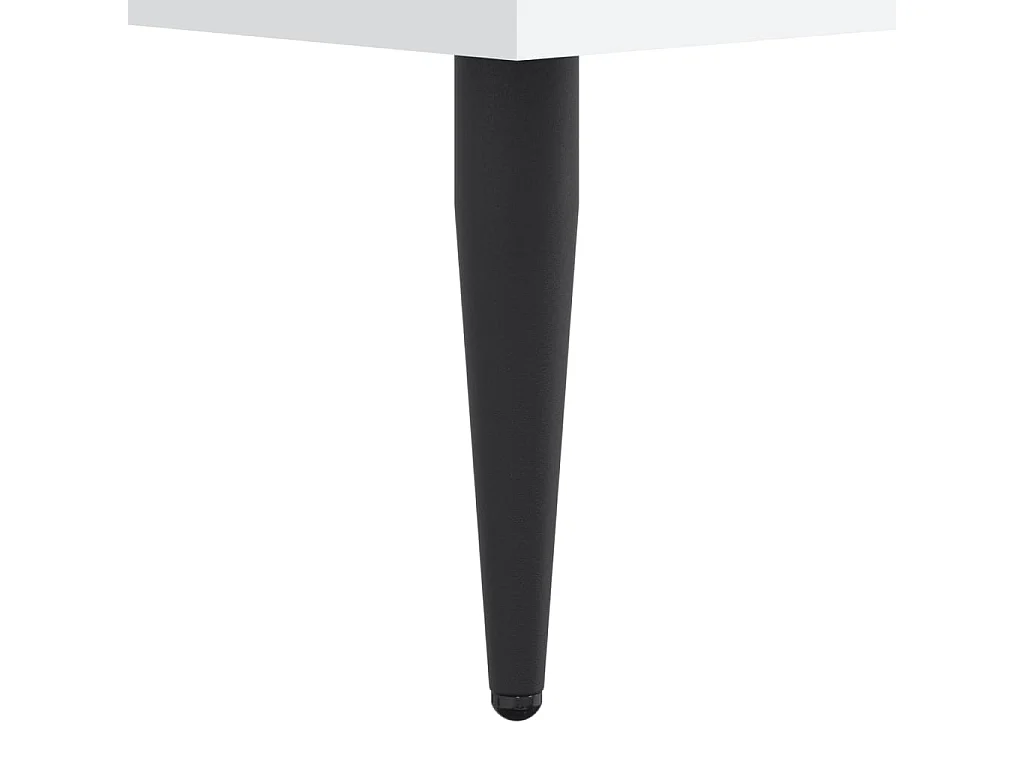 Lit simple | Lit adulte, enfant | Cadre de lit blanc 90x200 cm bois d'ingénierie