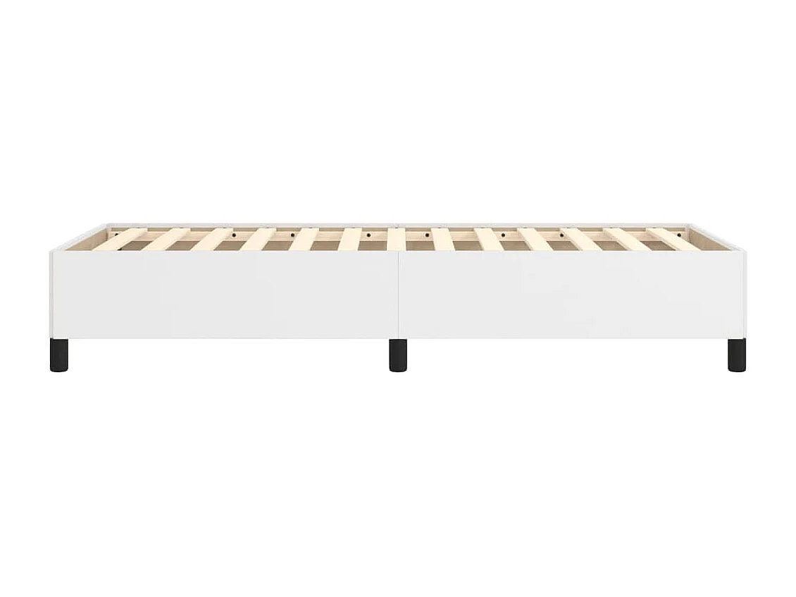 Lit simple | Lit adulte, enfant | Cadre de lit blanc 90x200 cm similicuir