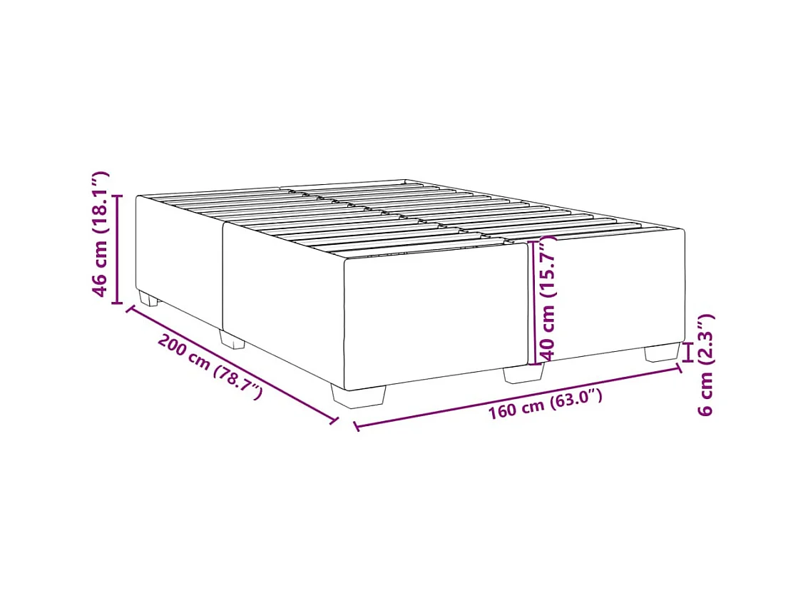 Lit double | Lit adulte | Cadre de lit vert foncé 160x200 cm velours