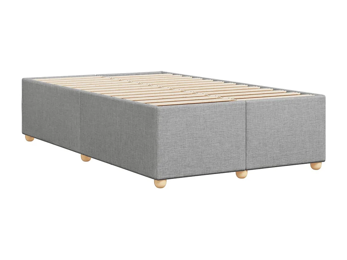 Lit simple | Lit adulte, enfant | Cadre de lit gris clair 120x200 cm tissu