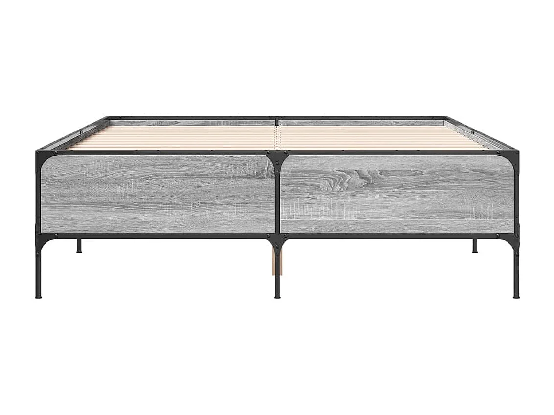 Lit simple | Lit adulte, enfant | Cadre de lit sonoma gris 120x190 cm