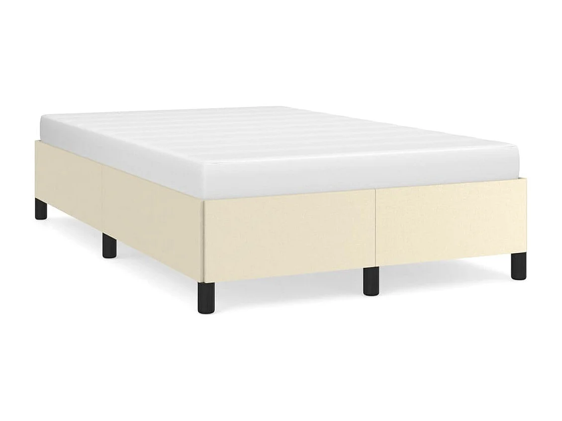 Lit simple | Lit adulte, enfant | Cadre de lit Crème 120x200 cm Similicuir