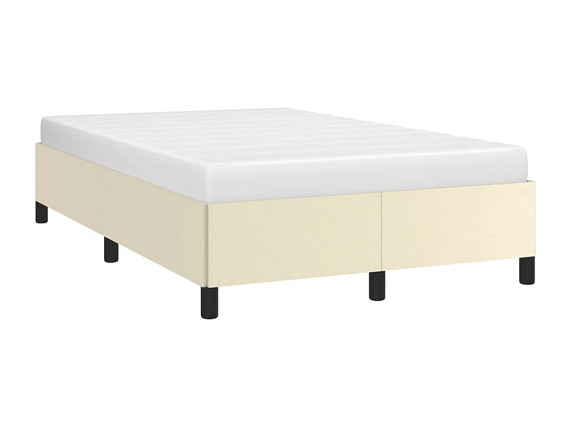 Lit simple | Lit adulte, enfant | Cadre de lit Crème 120x200 cm Similicuir