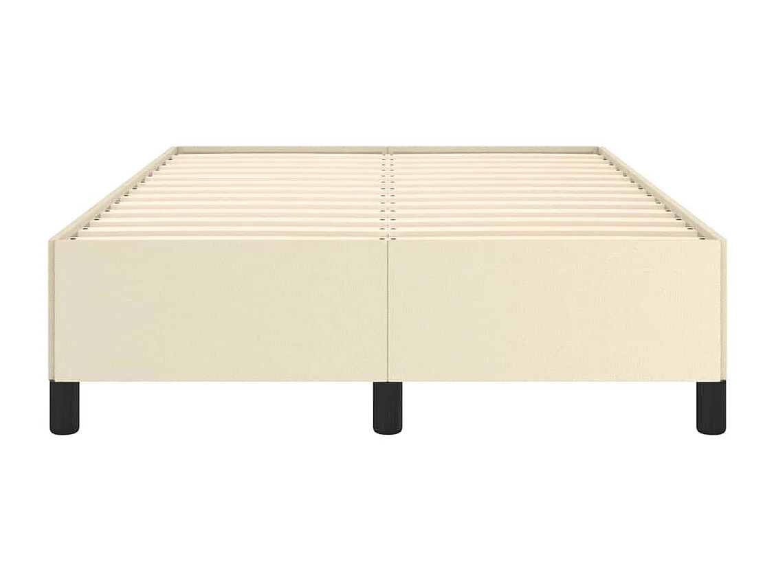 Lit simple | Lit adulte, enfant | Cadre de lit Crème 120x200 cm Similicuir