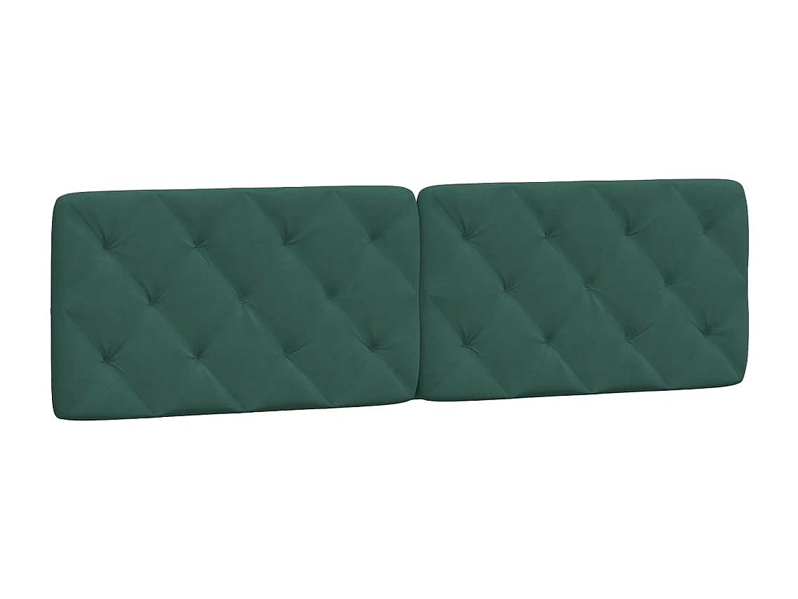 Letto per adulti | Letto matrimoniale | Giroletto con LED senza Materasso Verde Scuro 180x200 cm in Velluto