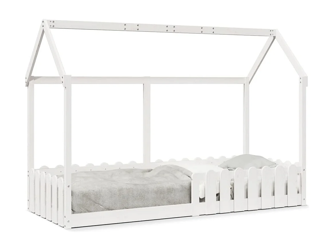 Lit simple | Lit enfant | Cadre de lit d'enfants forme de maison 80x200 cm
