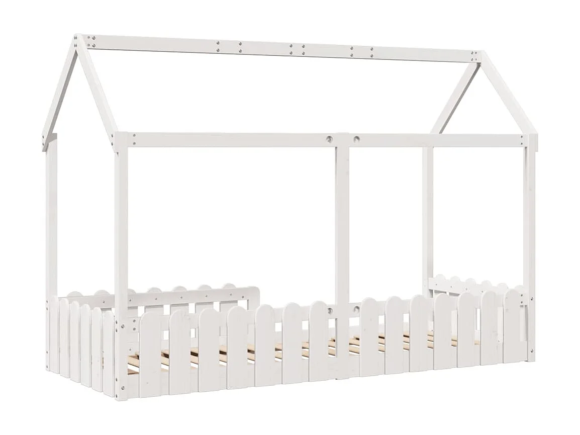 Lit simple | Lit enfant | Cadre de lit d'enfants forme de maison 80x200 cm