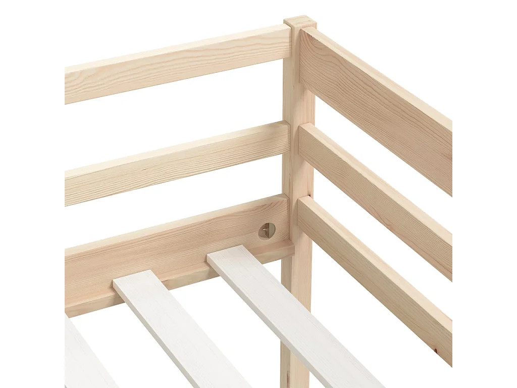 Lit simple | Lit adulte, enfant | Cadre de lit bois de pin massif 90x200 cm