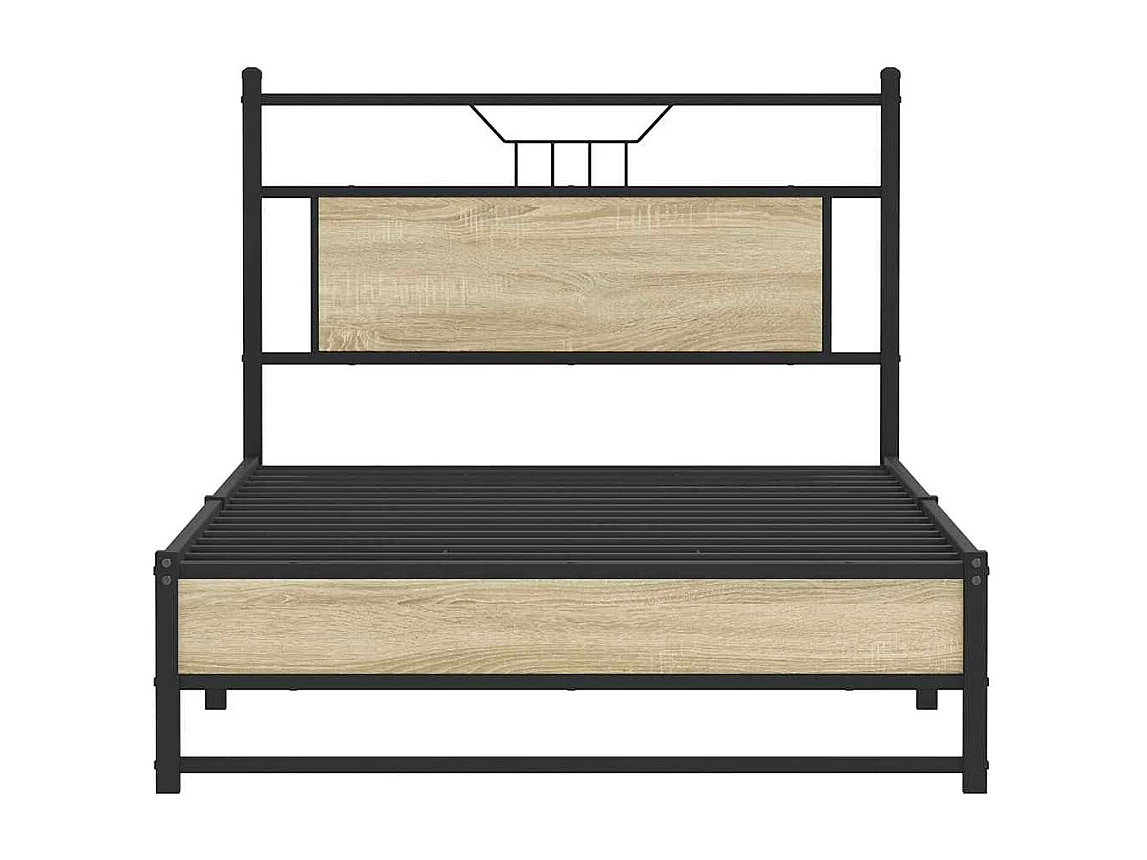 Lit simple | Lit adulte, enfant | Cadre de lit chêne sonoma 107x203 cm