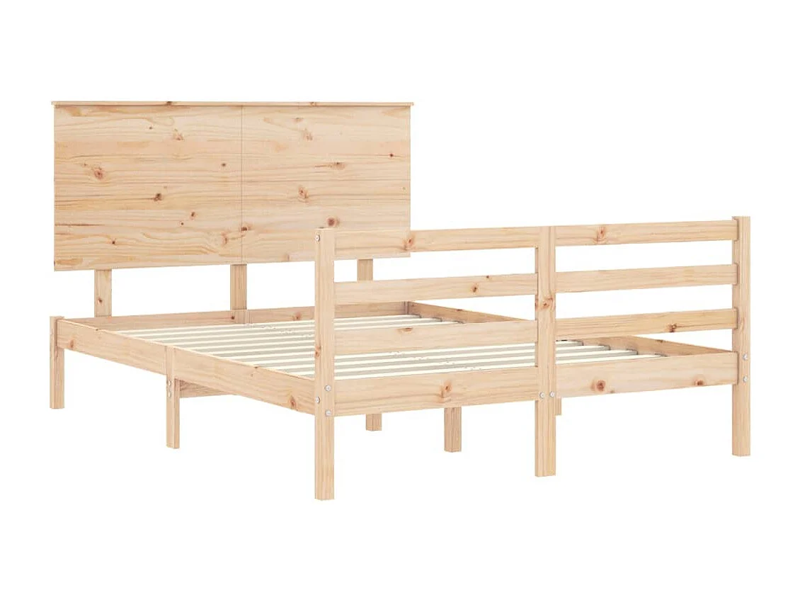 Lit double | Lit adulte | Cadre de lit 140x200 cm bois massif