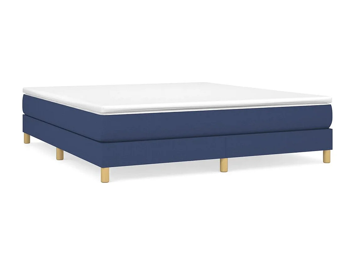 Lit double | Lit adulte | Cadre de lit bleu 180x200 cm tissu