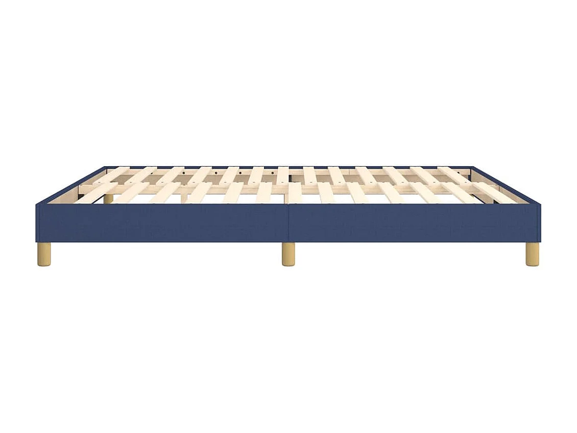 Lit double | Lit adulte | Cadre de lit bleu 180x200 cm tissu