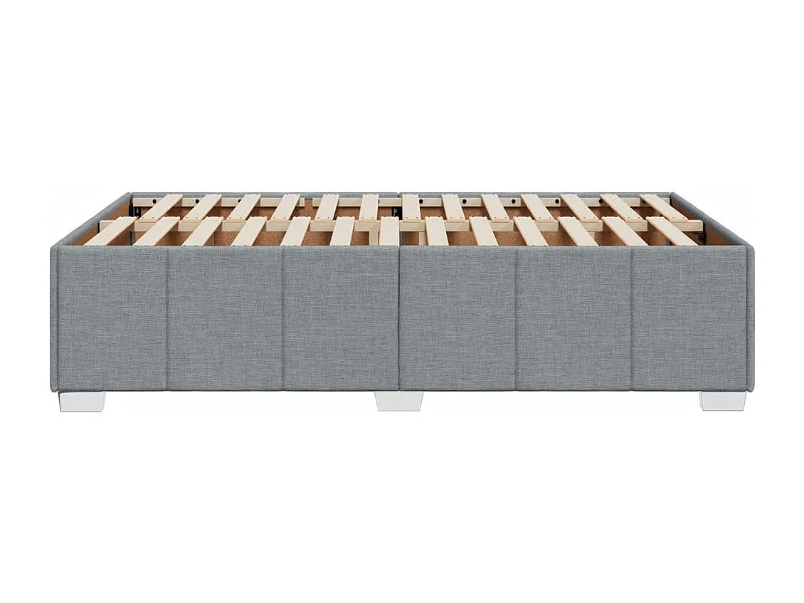 Letto per adulti | Letto singolo | Giroletto senza Materasso Grigio Chiaro 120x190 cm in Tessuto