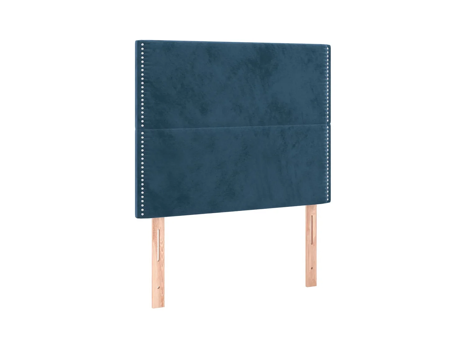 Lit simple | Lit adulte, enfant | Cadre de lit bleu foncé 80x200 cm velours