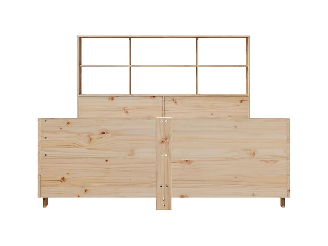 Lit double | Lit adulte | Cadre de lit 140x190 cm bois de pin massif