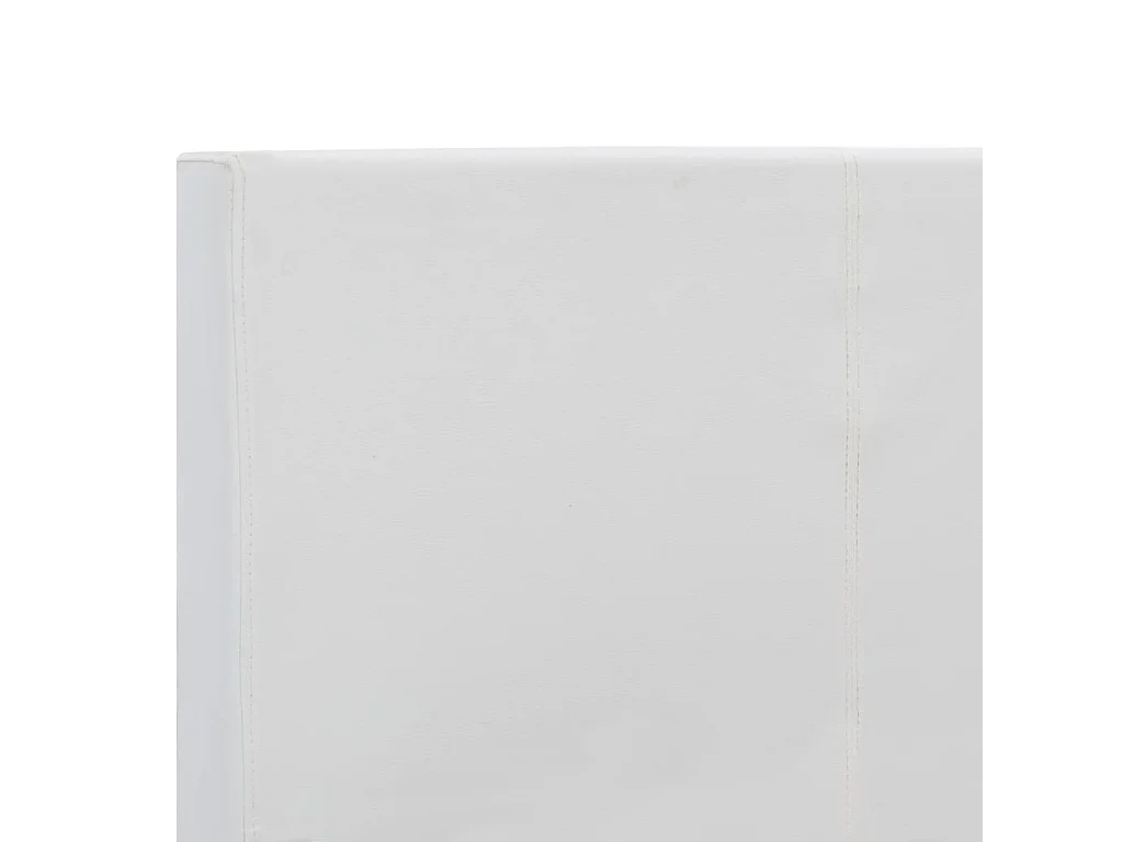 Letto per adulti | Letto matrimoniale | Giroletto Bianco in Similpelle 180x200 cm