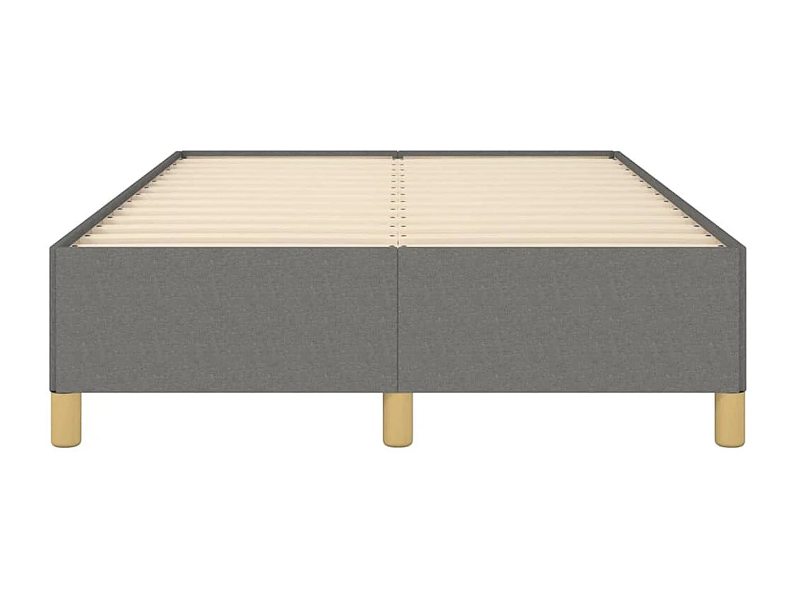 Lit simple | Lit adulte, enfant | Cadre de lit gris foncé 120x190 cm tissu