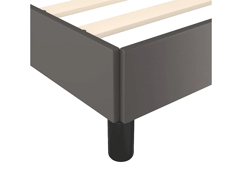 Letto per adulti | Letto singolo | Giroletto con Testiera senza Materasso Grigio 90x190 cm