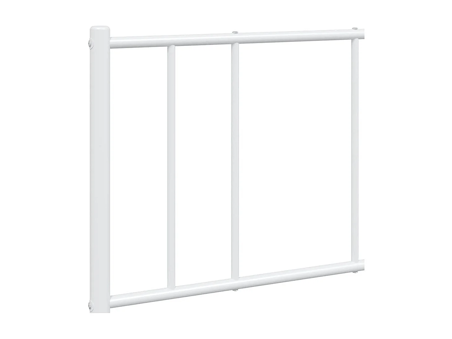 Lit double | Lit adulte | Cadre de lit métal et pied de lit blanc 150x200 cm