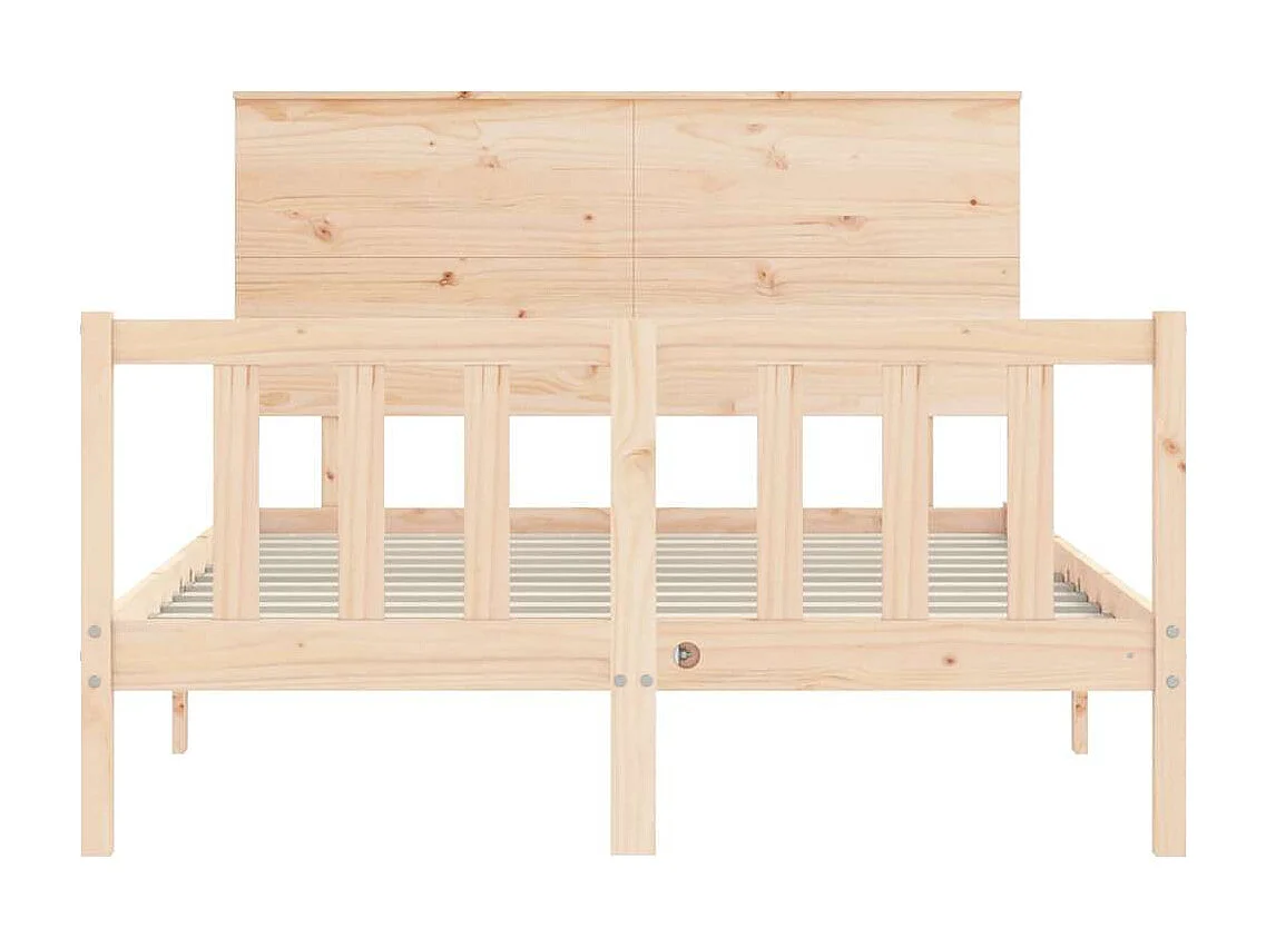 Lit double | Lit adulte | Cadre de lit 140x190 cm bois de pin massif