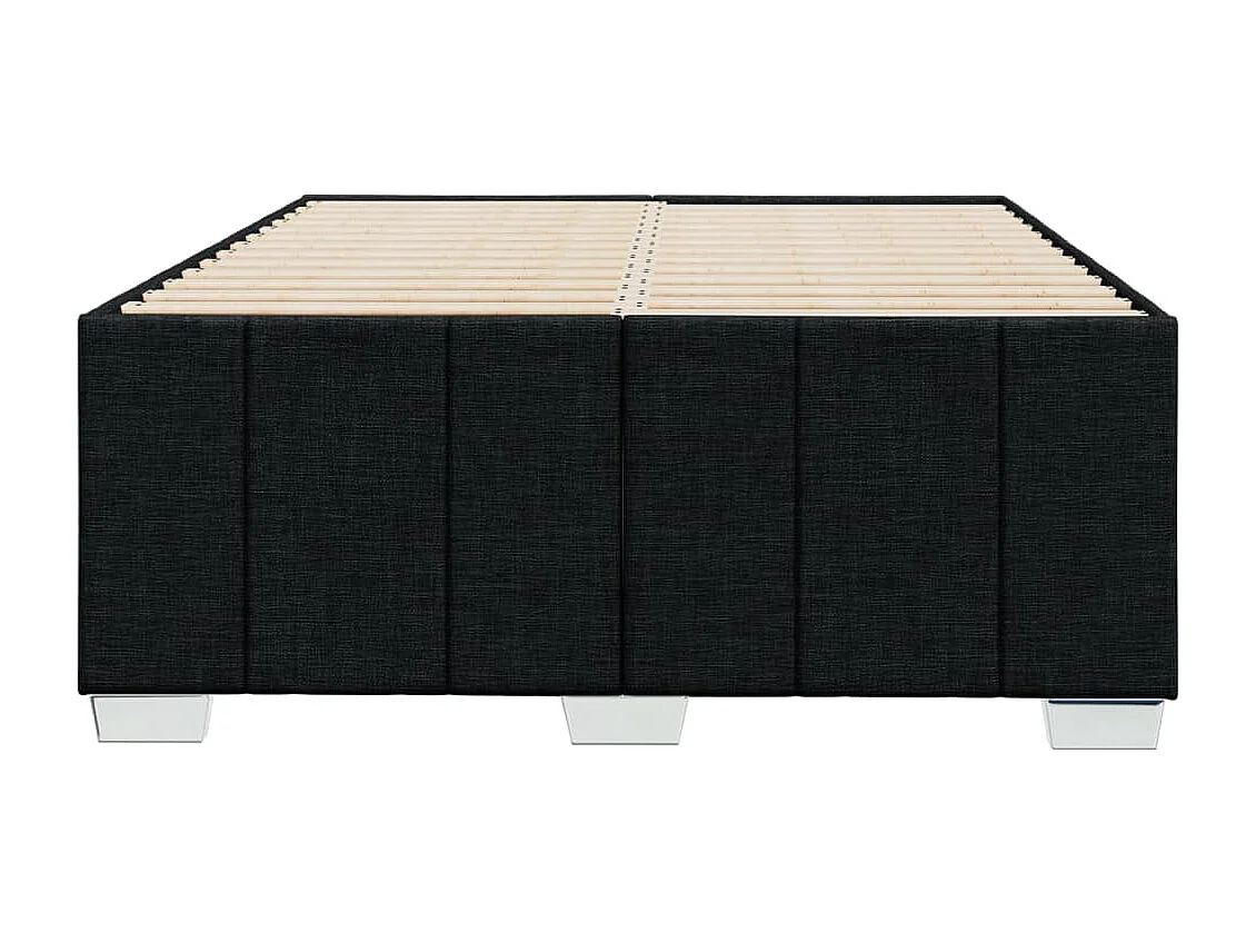 Letto per adulti | Letto singolo | Giroletto senza Materasso Nero 120x190 cm in Tessuto