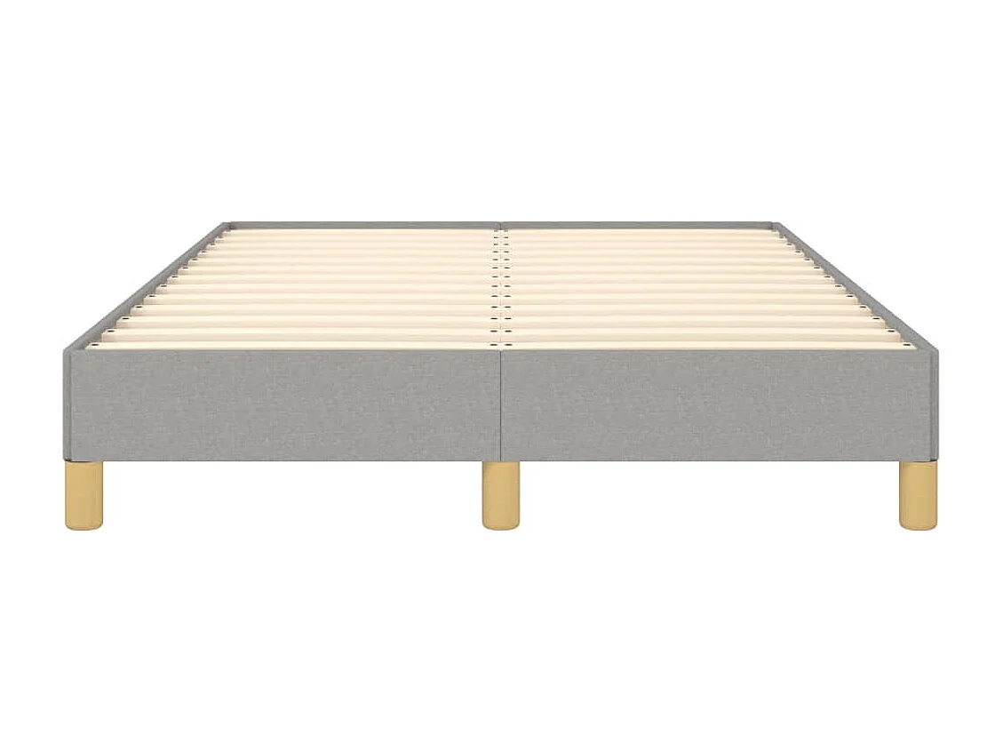Lit simple | Lit adulte, enfant | Cadre de lit gris clair 120x200 cm tissu